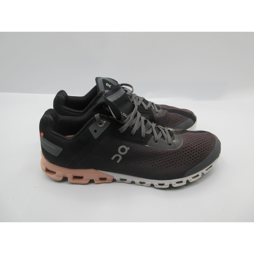 On Cloudflow Shoes Womens Size 10 Black Gray Pink Running CloudTec 35.99234